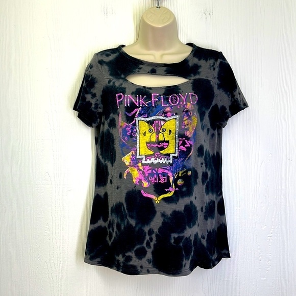 Pink Floyd - Tie Dye Pink Floyd Heads Graphic Short Sleeve T Shirt Size Small - Picture 1 of 9